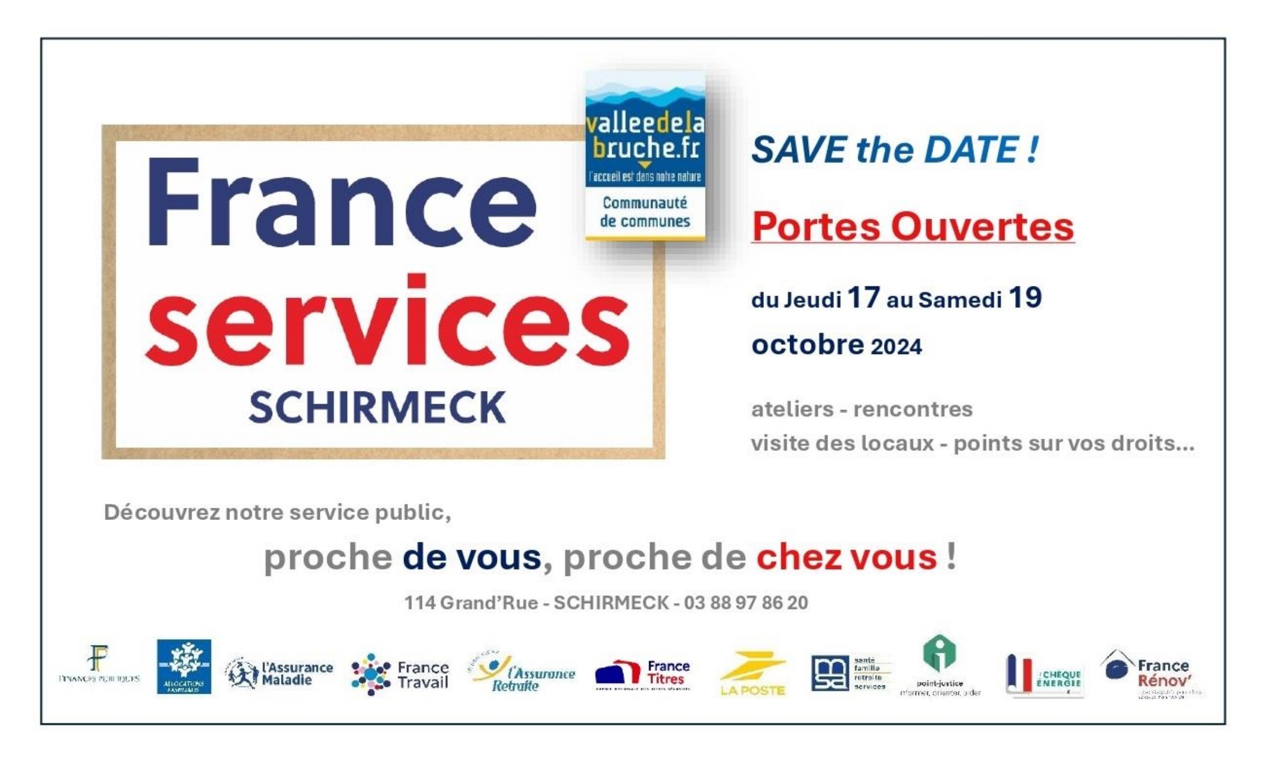 Portes ouvertes France Services – Schirmeck