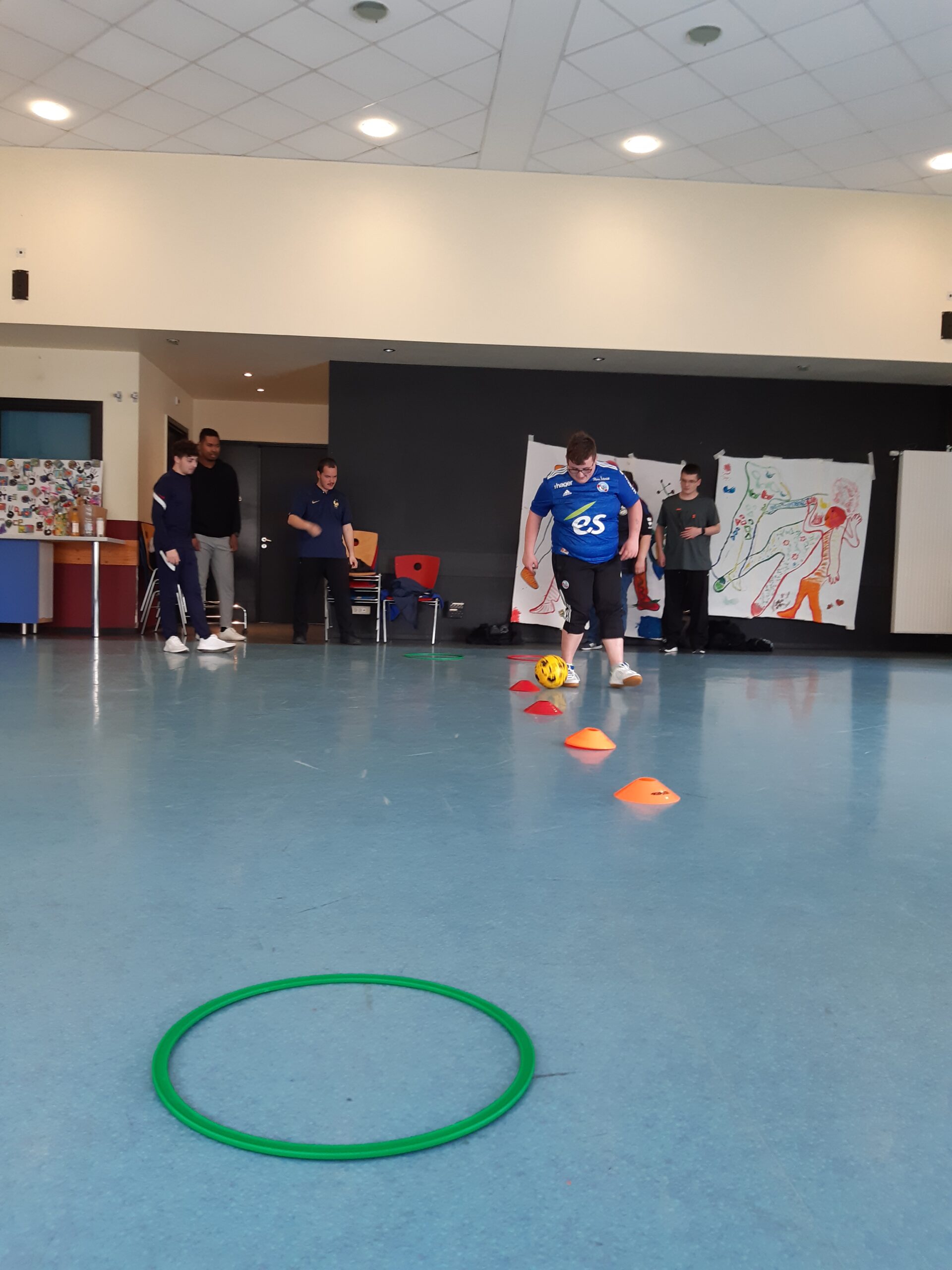 Atelier foot en salle