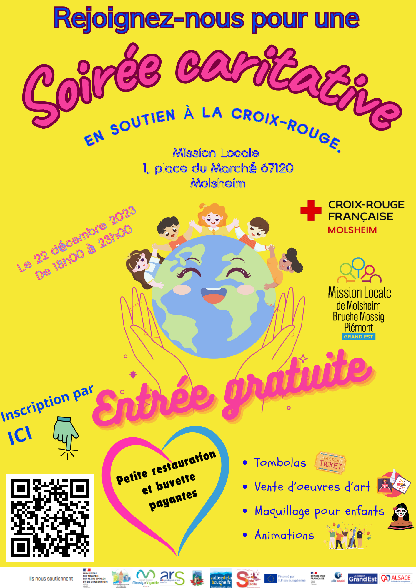 Soirée caritative à la Mission Locale de Molsheim