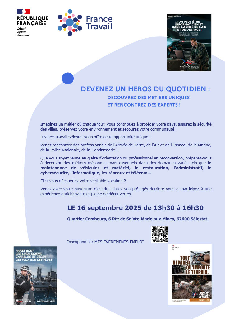 Job Dating « Choisis ton uniforme » dans 1 mois