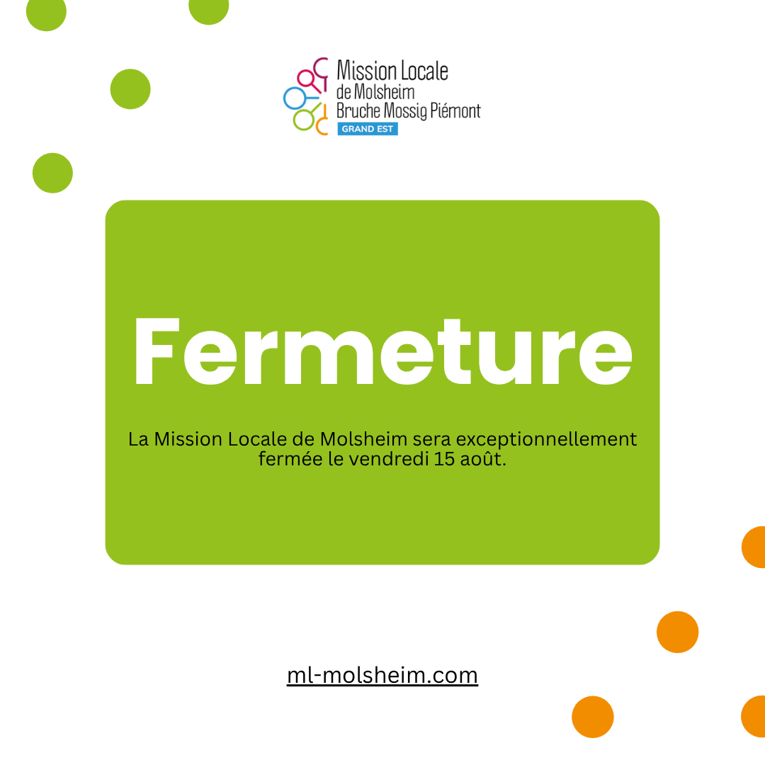 Fermeture 15/09/2025