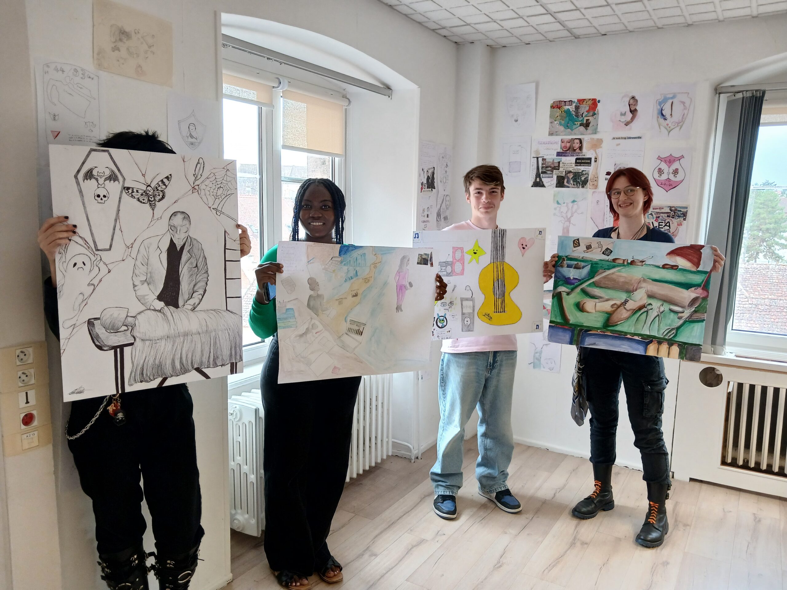 À Molsheim, des jeunes représentent leur projet professionnel en couleurs